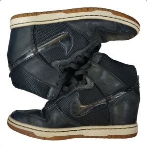 Nike Dunk Sky Hi Black Gum Hidden Wedge Sneakers